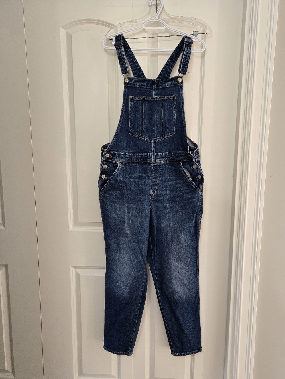 Old Navy Women's OG Straight Classic Wash Denim Overalls